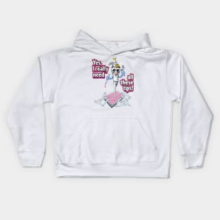 PCR Pipette Funny Cute Science Cartoon - Yes, I Really Need All These Tips Kids Hoodie